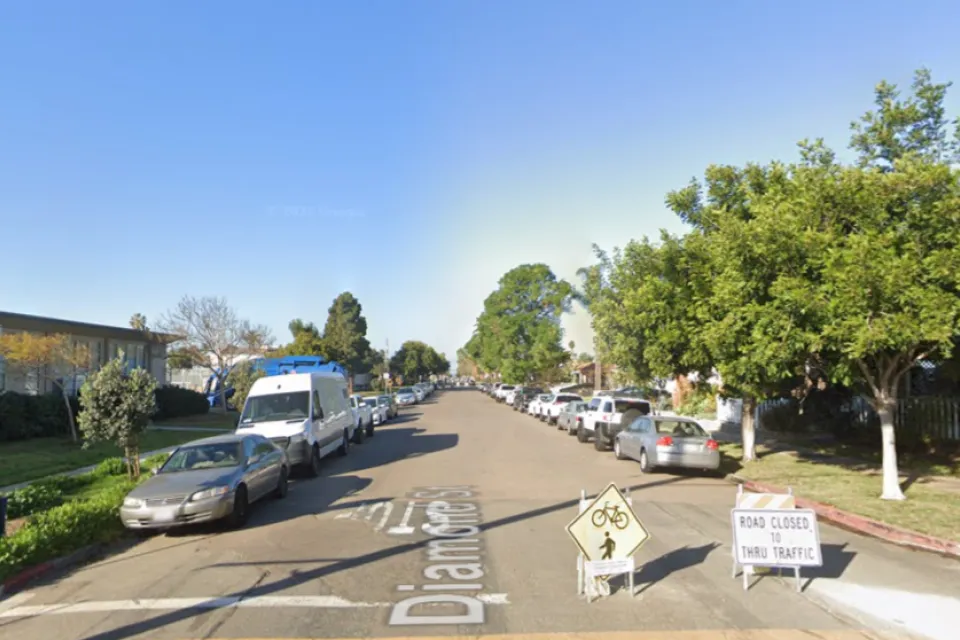 Google Maps street view of Diamond Street